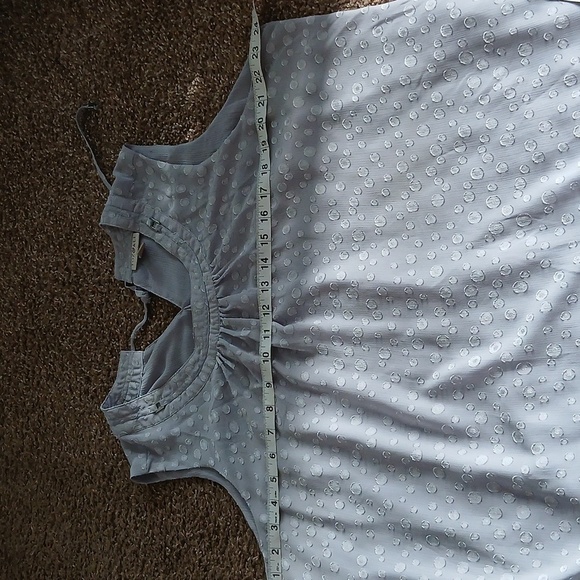 Roz& Ali lavender polka dot pleated blouse size 2X - Picture 14 of 16